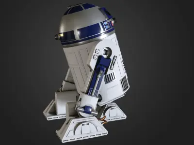 R2-D2 r2d2 from star wars force awakens 3D model