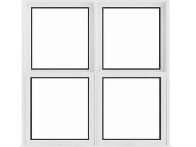 White Window 03 3D model