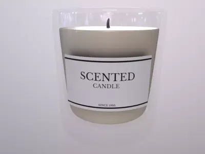 Home decorations-Scented Candle-PBR 3D MODEL  3D model