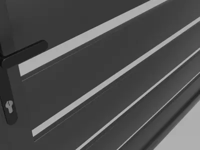 Aluminum swing gate 3D model
