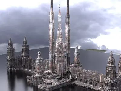 Lycan Arch Tower 1 3D model purchase
