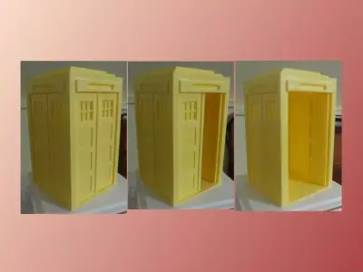 Tardis with doors Free 3D print model
