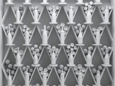 Alcoholic showcase 5 3D model