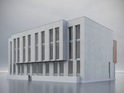 Modern Residential Building 016 3D model