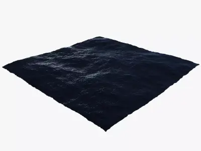 Ocean square of water 3D model