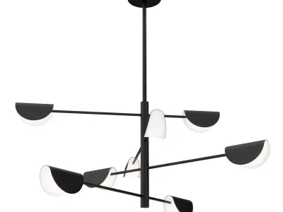 Chandelier Mollis MOD126PL-08B Low-poly 3D model