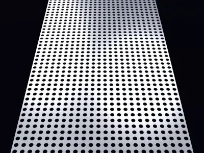Perforated panel with 27 percent opening 25O56 3D model