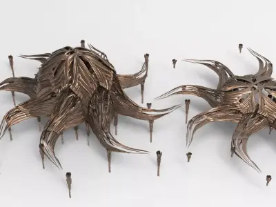 Atlantis Royal coral pointed towers  3D model