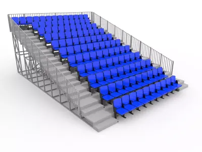 Bleachers 16 3D model