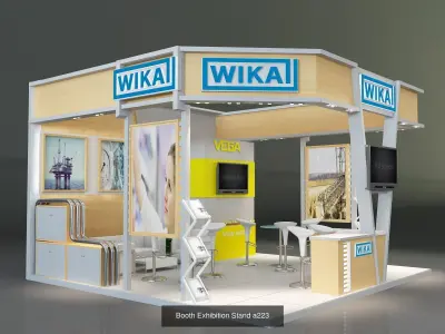 Booth Exhibition Stand G33 3D Model Pack
