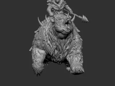 Dire Bear 3D print model