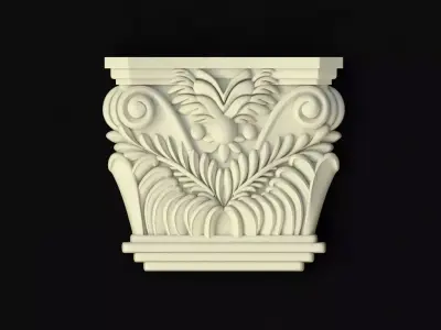 pilaster decorative column 3D model