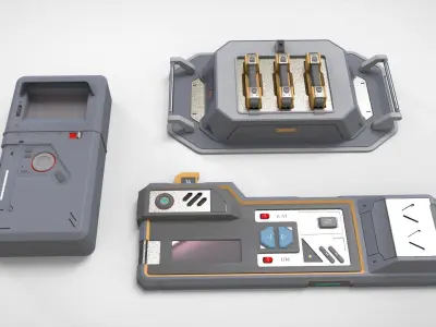 Dashboard 2 sci-fi 3D model