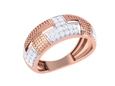 Women Ring  Render 3dm STL OBJ FBX Details 3D print model 135