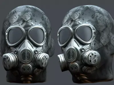 Helmet 3d model military combat Military scifi  Low-poly 3D model