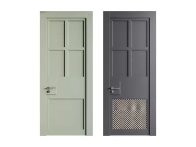 Modern entrance door 38 3D model