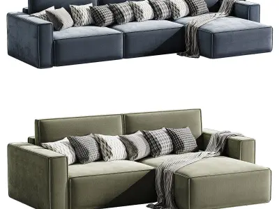 Ebi sofa 3 raund 3D model