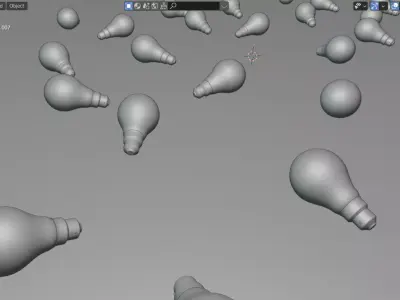 LowPoly Light bulb 3d model Low-poly 3D model