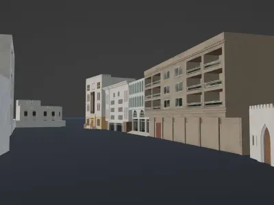 Map of Mascat National Museum of Oman Side Low-poly 3D model