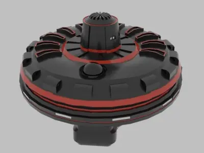 sci fi spaceship  Low-poly 3D model