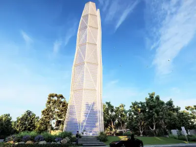 Capital Market Authority Tower 3D model