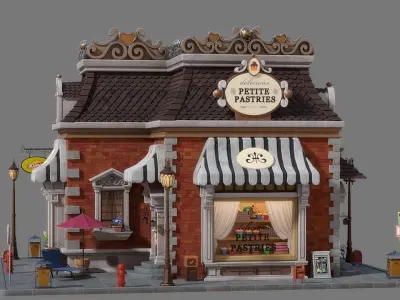 Cartoon House 10 3D model