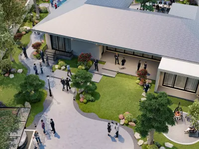 Modern Japanese Garden 3D model