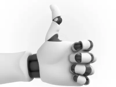 Robot Hand Rigged Animated 3D model