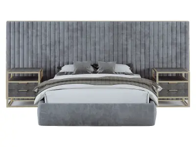 MolteniC Greenwich Bed Low-poly 3D model