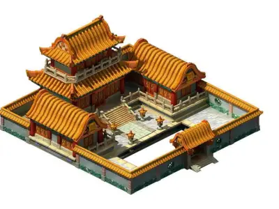 Ancient Architecture 3D model 5