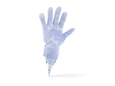IceCovered Robotic Hand model pack Low-poly 3D model
