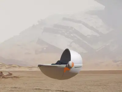 Baby Yoda Pod 3D model