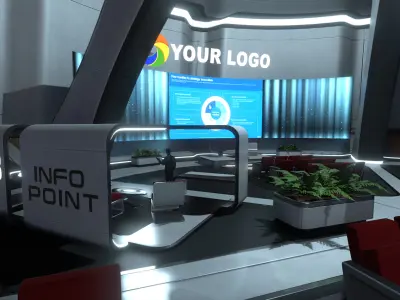 3D Showroom Level Kit Vol 18 Low-poly 3D model