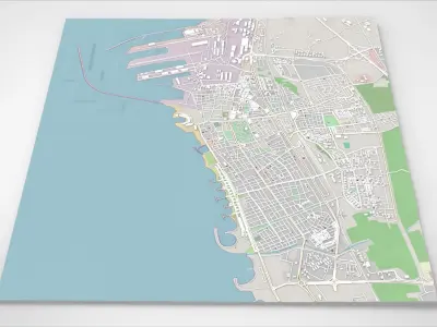 Cityscape Tartus Syria 3D model