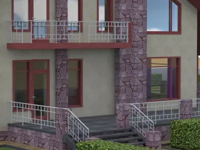 Country House Model in multiple formats 3D model