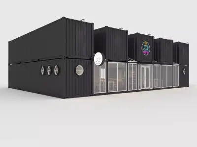 Container Cafe 12 3D model