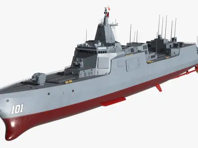  Type-055s Naval Destroyer Ship 