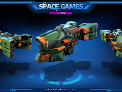SPACE Games Vol-04 Low-poly 3D model