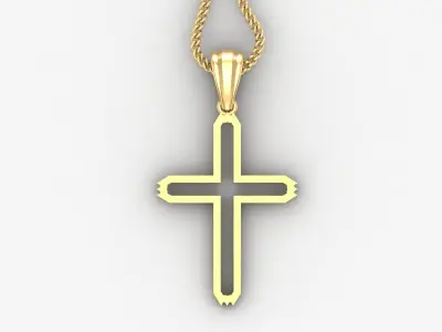 Cross Light Gold 4CP026 3DM STL 3D print model