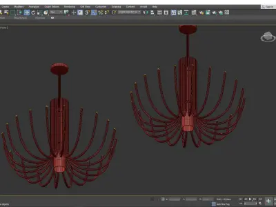 STARDUST LARGE CHANDELIER BY STUDIO MAURIZIO DI MAURO Low-poly 3D model
