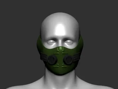 helmet high poly sculpt 3d printable  3D model 124