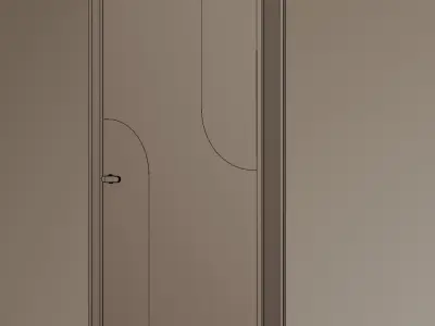 Door  for Interior design Low-poly 3D model