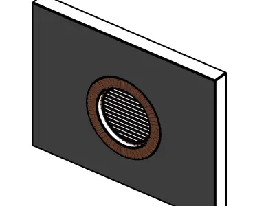 Round window 3D model