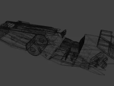 cyberpunk bike concept - SRV-02 3D model