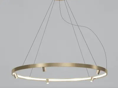 ARENA chandelier in gold 3D model