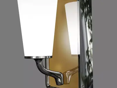 ANTIQUE WHITE WALL SCONCES FOR CANDLES WALL SCONCES 3D model