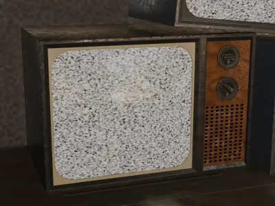 A Bunch Of TV Receivers In A Room 3D model