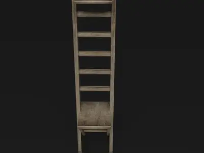 Wood Ladder Pack Low-poly 3D model