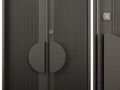 Entrance door set4 3D model