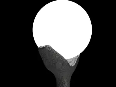 Floor lamp stile snake 3D model